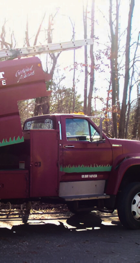 a service truck deployed for tree services